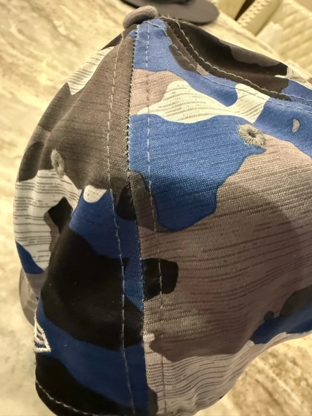 New Era YOUTH Indianapolis Colts Blue Gray Black Camo Fitted Horseshoe Cap NWOT